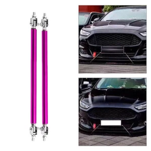 Fit Universal Adjust Front Bumper Lip Splitter Strut Rod Tie Support Purple Bar - Bild 1 von 4