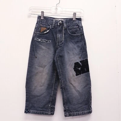 AKADEMIKS FINEST QUALITY THREADS AKDMKS KIDS SIZE 4 BLUE JEANS BOYS CHILD - Image 1 of 4