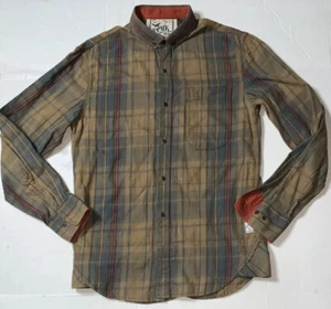 Preowned- French Connection Button Front Plaid Shirt Mens (Size S) - Picture 1 of 9