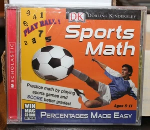 Sports Math: Percentages Made Easy Dorling Kindersley PC CD-ROM Sealed New 8-11 - Picture 1 of 3