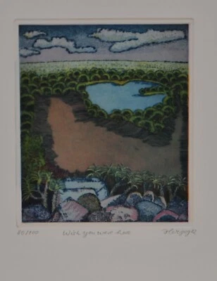 Charlotte Herzog von Berg /Radierung /100. Exemplare /handsigniert /1982 - Bild 1 von 3