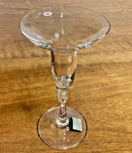 Mikasa Germany Single Candle Holder High Society Crystal 17cmTall Stem Bow Label - Picture 1 of 9