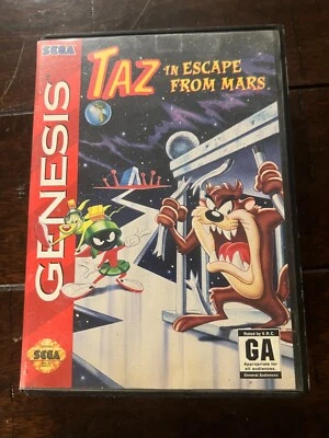 Taz in Escape From Mars (Sega Genesis, 1994) NO MANUAL - Image 1 of 4