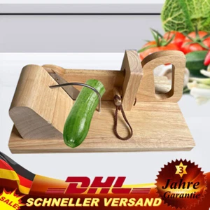 Wurstschneider Holz Wurst-Schneidemaschine Wurst-Guillotine Salamischneider - Bild 1 von 12