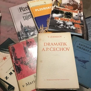 Mixed Lot 7 Vintage Czech Books Various Genre Subjects Hard Backs Heavy Bundle - Picture 1 of 9