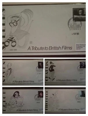 A Tribute To British Film Stars 1986 Postal Cards - Image 1 of 4