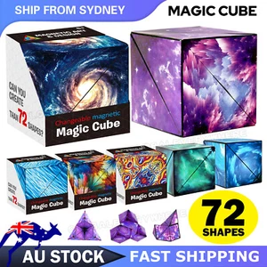 Magic Cube 3D Shashibo Shape Shifting Box Anti Stress Hand Flip Puzzle Toy Gift - Picture 1 of 16