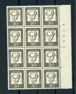 BUND Nr.353y ** RAND-12er-BLOCK BOGENNIMMER IMMANUEL KANT !!! (150938) - Picture 1 of 1