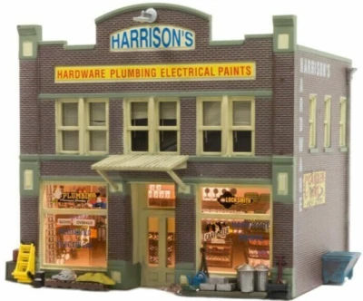 Woodland Scenics ~ N Scale ~ Built & Ready ~ Harrison's Hardware ~ LEDs ~ BR4921 - Image 1 of 4
