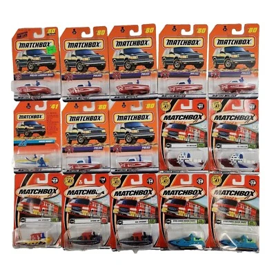 Matchbox Police Boat Sea Speeder Ice Breaker Diecast Vehicles Lot of 15 MOC - Image 1 of 4