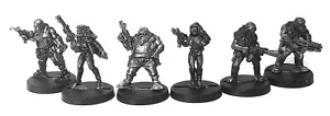 Biker Gang 28mm Unpainted Metal Wargames - Picture 1 of 7