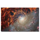 James Webb Photo Spiral Galaxy Photo Printed on Sheet Aluminium Sign