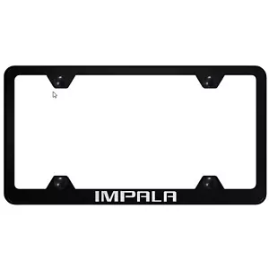 Chevy Impala Laser Etched Logo Wide Body License Plate Frame - Picture 1 of 4