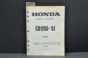 Vintage 1973-74 Honda CB125 S-S1 Parts Catalog Book Diagram Manual - Picture 1 of 9