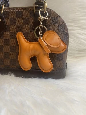 Bolso para Perro Dije Llavero Cartera Dije Felpa Marrón Tostado Nuevo Foto 1 de 2
