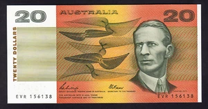 Australia R-411. (1989) 20 Dollars -  Phillips/Fraser..  UNC.. - Picture 1 of 2