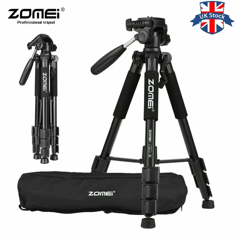 UK Zomei Q111 Professional Heavy Duty Aluminium Tripod&Pan Head for DSLR Camera - Image 1 of 4
