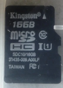 Kingston 16 GB micro SD card - Picture 1 of 1