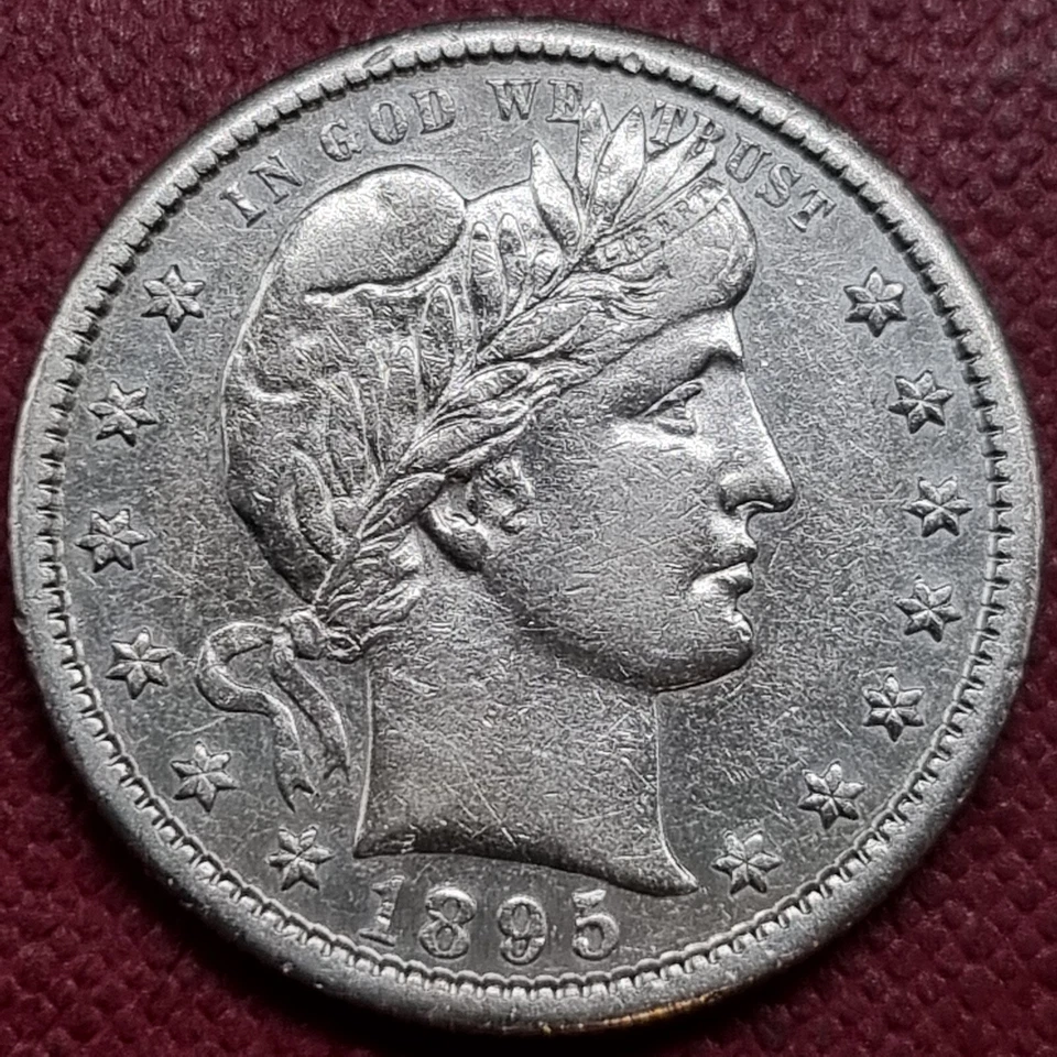 1895 S Barber Quarter 25c High Grade AU - UNC Details #83806 - Image 1 of 2