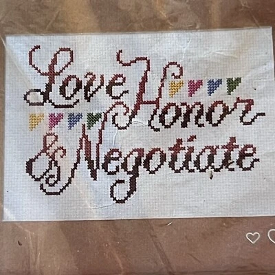 Embroidery Kit Creative Circle 1653 Negotiate Wooden Frame Supplies Unopened VTG - Image 1 of 4