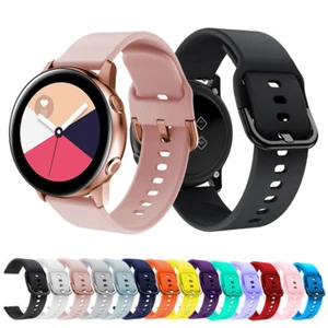20 mm Silikon Sport Band Armband für Samsung Galaxy Watch Active2 40/44 mm 41/42 mm - Bild 1 von 57