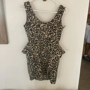 Women’s cheetah sexy dress papaya small - Picture 1 of 5