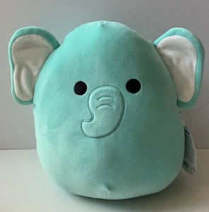 Squishmallows 10" Diego the Aqua Elephant Stuffed Plush Toy - Picture 1 of 6