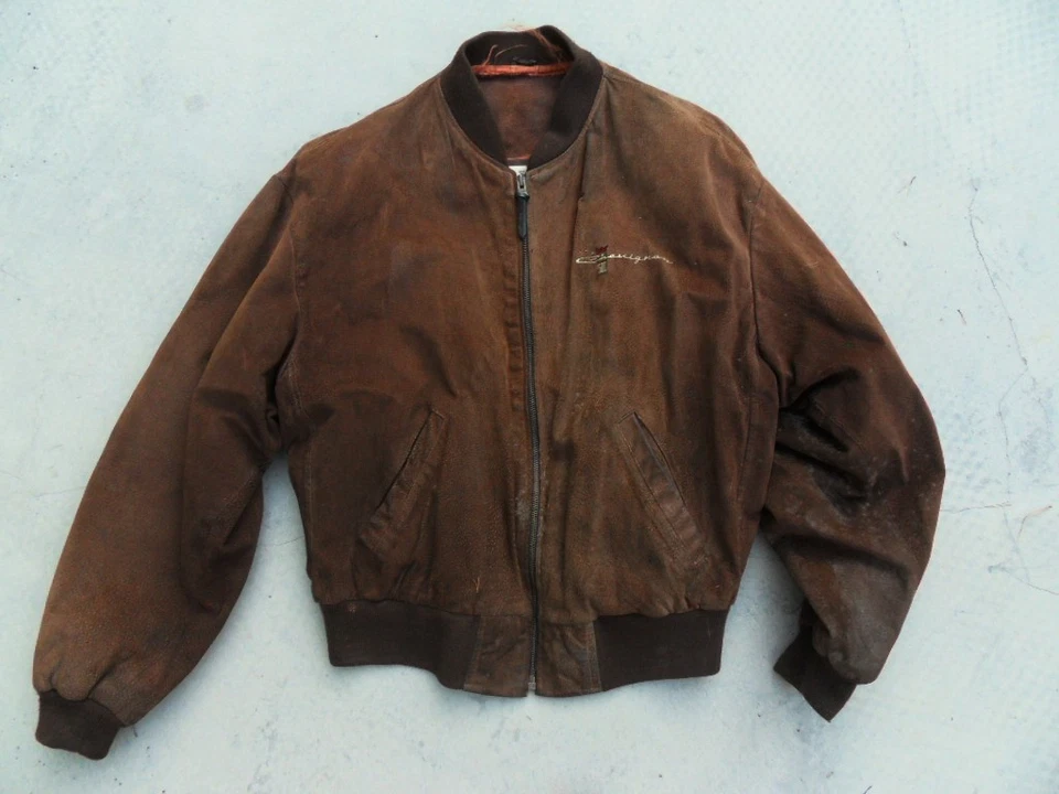 Blouson teddy bombers en daim Chevignon  vintage made in France - Photo 1/4