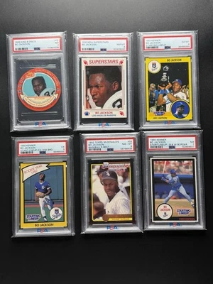 Bo Jackson PSA Graded Lot Of 6 - Image 1 of 4