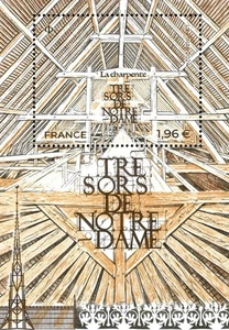 FRANCE 2024 ARCHITECTURE Treasures of Notre Dame - S/S MNH - Picture 1 of 1