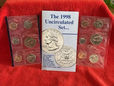 1998 Uncirculated Coin Set U.S Mint Original Government Packaging MInt - Image 1 of 4