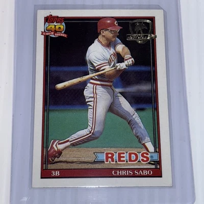 1991 Topps Operation Desert Shield #45 Chris Sabo Cincinnati Reds casi nuevo Foto 1 de 2
