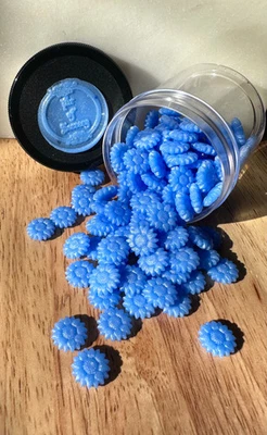 Cuentas de cera de sellado con forma de girasol azul brillante (32 g) Foto 1 de 3
