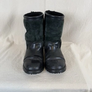 UGG 5381 SCHWARZ LEDER & WILDLEDER LAMMFELL DAMEN USA 8 KLASSISCHE STIEFEL - Bild 1 von 6