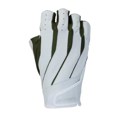 SHIMANO 05 Hera Genuine Leather Gloves Right Hand GL-16RX Khaki L - Image 1 of 4