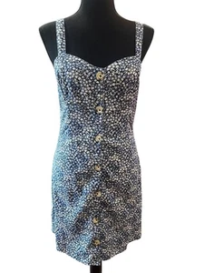 Abercrombie & Fitch geblümtes Minikleid Damen kleiner Herzausschnitt y2k resort - Bild 1 von 9