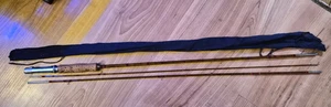 Vintage Horrocks Ibbotson lucky strike 3 piece 9’ bamboo fly fishing rod - Picture 1 of 17