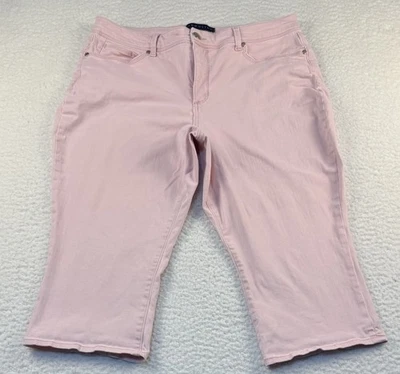 Capris de tiro alto Bandolino Lisbeth rosa para mujer talla 16 Foto 1 de 4
