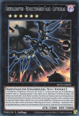 Überfallraptor - Revolutionärer Falke - Luftschlag ROTD-DE095 Super Rare NM 1st - Bild 1 von 2