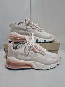 Nike Air Max 270 React Talla 5.5 Reino Unido Mujeres Americanas EE. UU. 8 Entrenadores EU 39 AT6174 100 - Imagen 1 de 12
