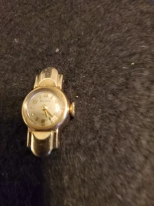ART DECO LADIES BULOVA RD FACE DECORATION EACH SIDE PARTS AND REPAIR - Picture 1 of 3
