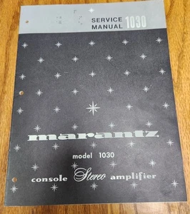 Manual de servicio amplificador Marantz 1030 - Original - Imagen 1 de 2