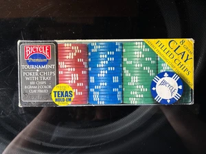 Bicycle Premium Tournament Poker Chips 100 Chips Texas Hold-Em - Bild 1 von 3