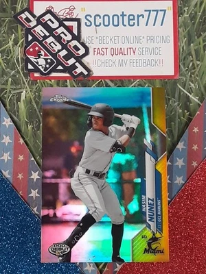 2020  Pro Debut CHROME~#31⭐NASIM NUNEZ⭐ Debut RC《GOLD》#/75~Marlins➡️NATIONALS - Image 1 of 2