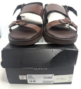 Sandalias para hombre Alfani Enzo marrón talla - 10 M EE. UU. - Imagen 1 de 4