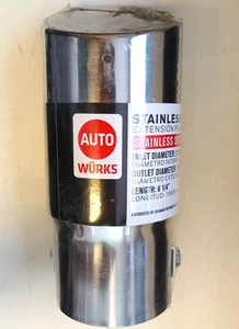 Punta de tubo de escape automático de acero inoxidable de 6-1/4" con perno de entrada de 2 1/4" - Imagen 1 de 5