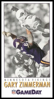 1992 GameDay #136 Gary Zimmerman Minnesota Vikings - Image 1 of 2