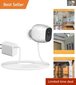 Feuchtigkeitsbeständiges 30 Fuß Stromkabel für unterbrechungsfreies Laden von Arlo Kameras - Bild 1 von 11