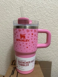 New Stanley Sweet Hearts X Target Exclusive PINK Valentine 20 oz Tumbler IN HAND - Picture 1 of 1