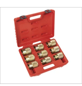 9-Piece Motorcycle Front Fork Oil Seal Removal Tool Set Automotive Repair Tools - Picture 1 of 13
